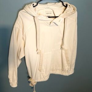 American Eagle Outfitters Cream Hoodie